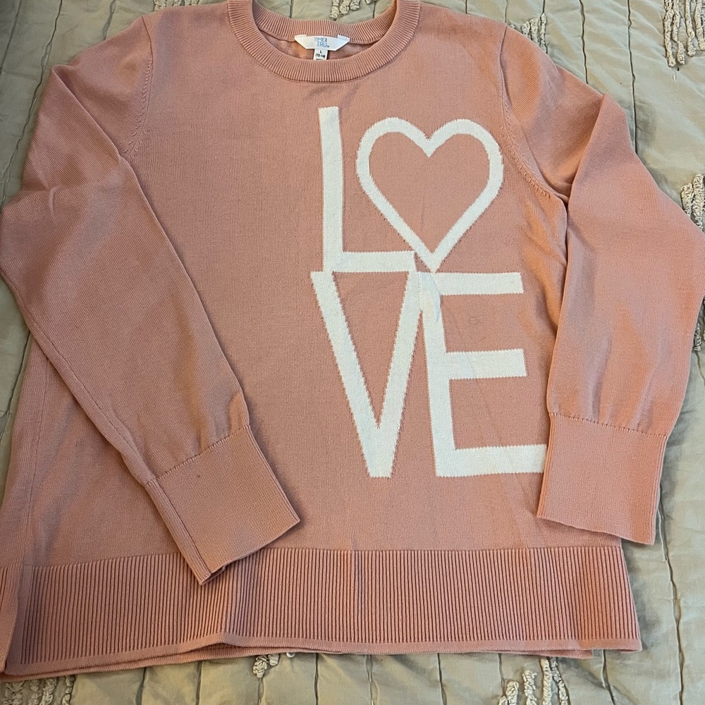LOVE Sweater - NWOT - Size Large